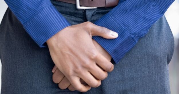 Leistenschmerzen als Symptom für Prostatitis bei einem Mann
