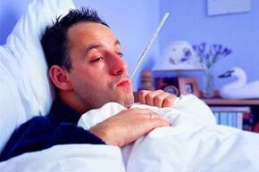 Die akute Phase der Prostatitis äußert sich in einer hohen Körpertemperatur
